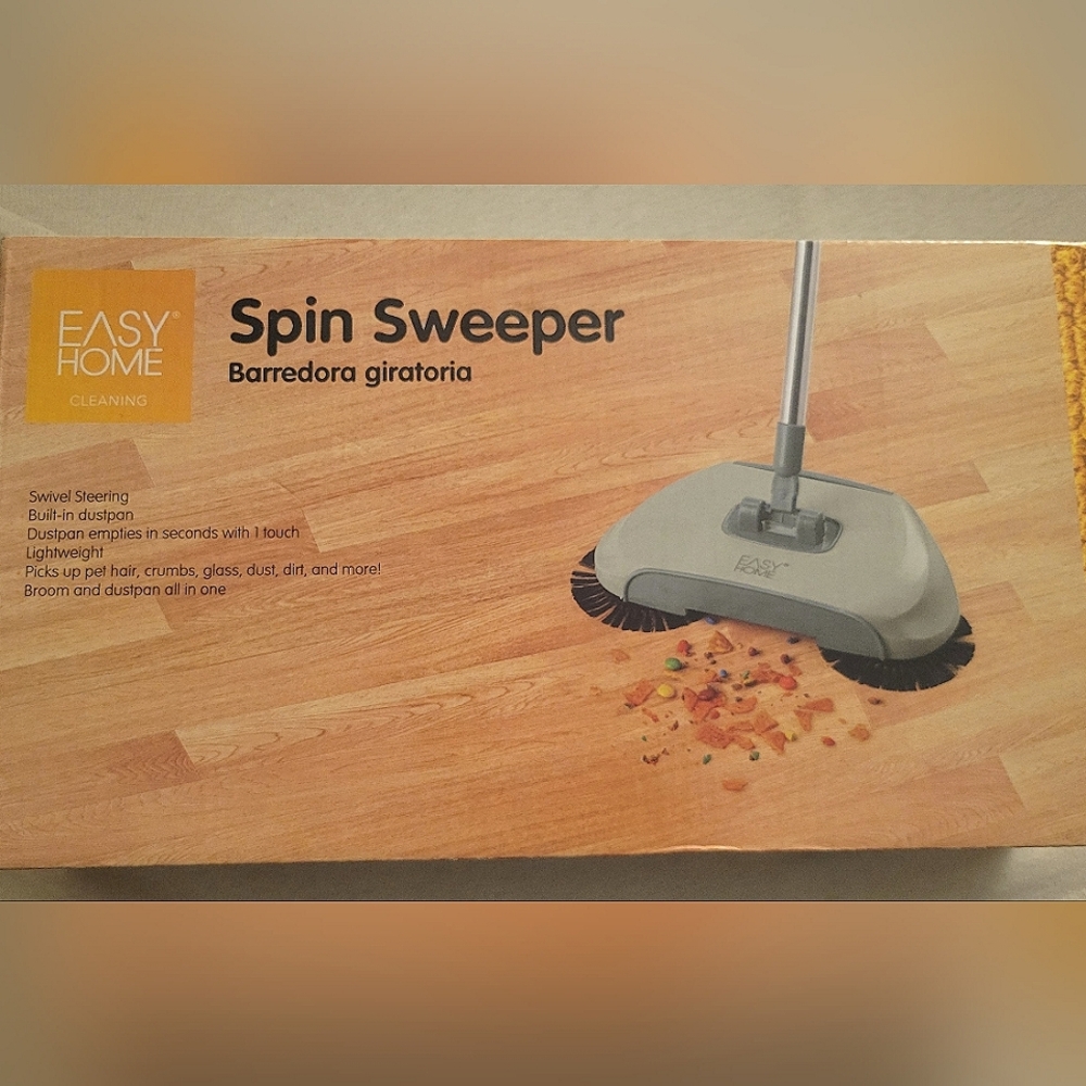 NIB Easy Home Cleaning Spin Sweeper